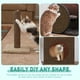 thumbnail image 4 of Alfombrilla para rascar para gatos, 118 x 15.8 pulgadas, autoadhesiva, para rascar gatos, protector de muebles, reemplazo de poste de rascar para gatos, 4 of 6