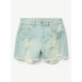 thumbnail image 4 of Justice Girl's Crochet Pocket Mini Mom Shorts, Sizes 6-18, Regular, 4 of 4