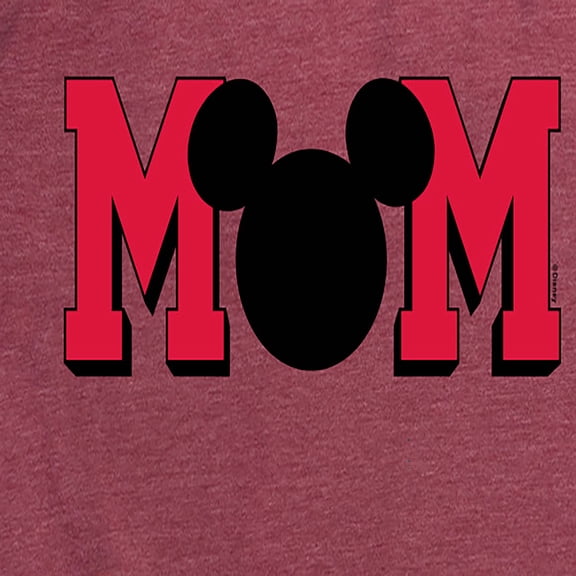 Mickey & Friends - Mom Mouse Silhouette - Mother's Day - Women's Short Sleeve Graphic T-Shirt