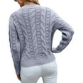 thumbnail image 5 of POROPL Pullover Sweaters for Women Long Sleeve Crew Neck Sweater Knitted Top Size S-XXL, 5 of 8