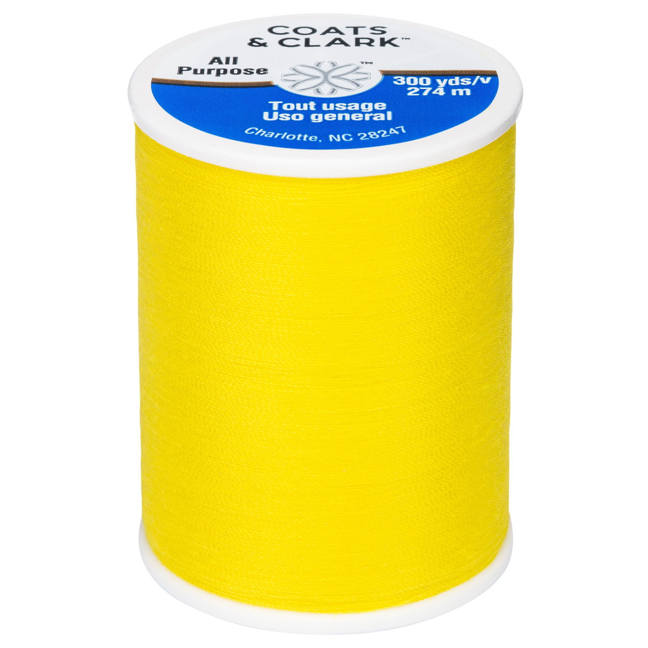(3 pack) Coats & Clark All Purpose Mimosa Polyester Thread, 300 Yards
