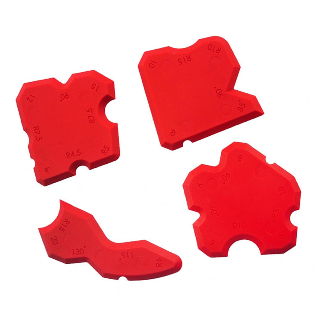 4pcs Silicone Sealant Spreader Applicator Tool Finishing Spreading Tools Kit