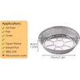 thumbnail image 2 of Doublures en Papier D\'aluminium Rondes Antiadhésives Jetables pour Friteuse à Air Chaud 50 Pcs, Boîte en Étain en Papier D\'aluminium Antihuile Aussi pour Panier Vapeur Instant Pot Four & Grill (9 Pouces), 2 of 7