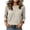 Beige, variant on Ribbed Knit 3/4 Sleeve Tops for Women Crew Neck Brushed Pullover Solid Color Thin Layer Fall Winter Casual Blouses Tops