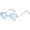 Blue, variant on Retro Classic Trendy Stylish Sunglasses for Men Women ,100% UV Protection , Triangle Designer Style Blue