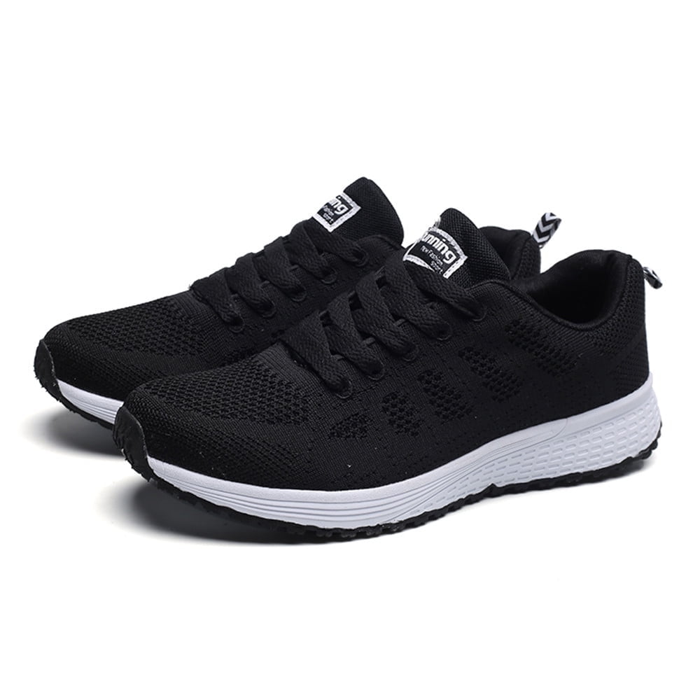 Mepaouo Women Foam Sneakers Lace-Up Cushion Soft Sole Running Shoes Wide Width Fashion Hiking Shoes