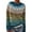 Dark Blue #808, variant on Bovemsi Sweaters for Women Cozy Women's Vintage Art Print Knit Crew Neck Pullover Sweater Fall Sweaters