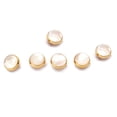 thumbnail image 3 of 6 Pieces Saxophone Buttons Trumpet Decorative Decoration Golden Silver Key Button Professional Smooth Surface Metal Stone Repairing Part Decoration Keys Golden, 3 of 8