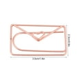 thumbnail image 2 of Papeterie Clip, 12pcs Enveloppe Forme Papier Papeterie Fournitures Trombone Construction Robuste, 2 of 5