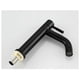 thumbnail image 5 of Grifo para lavabo, grifo para lavabo individual de acero inoxidable, elegante diseño retro, negro mate para baño e inodoro, 5 of 5