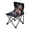 White Flowers with Blue Butterflies, variant on 600D Oxford Camping Chair Portable Foldable Chair Supports 220 lbs for Picnic, Fishing, Backpacking Vividly Colored Flowers