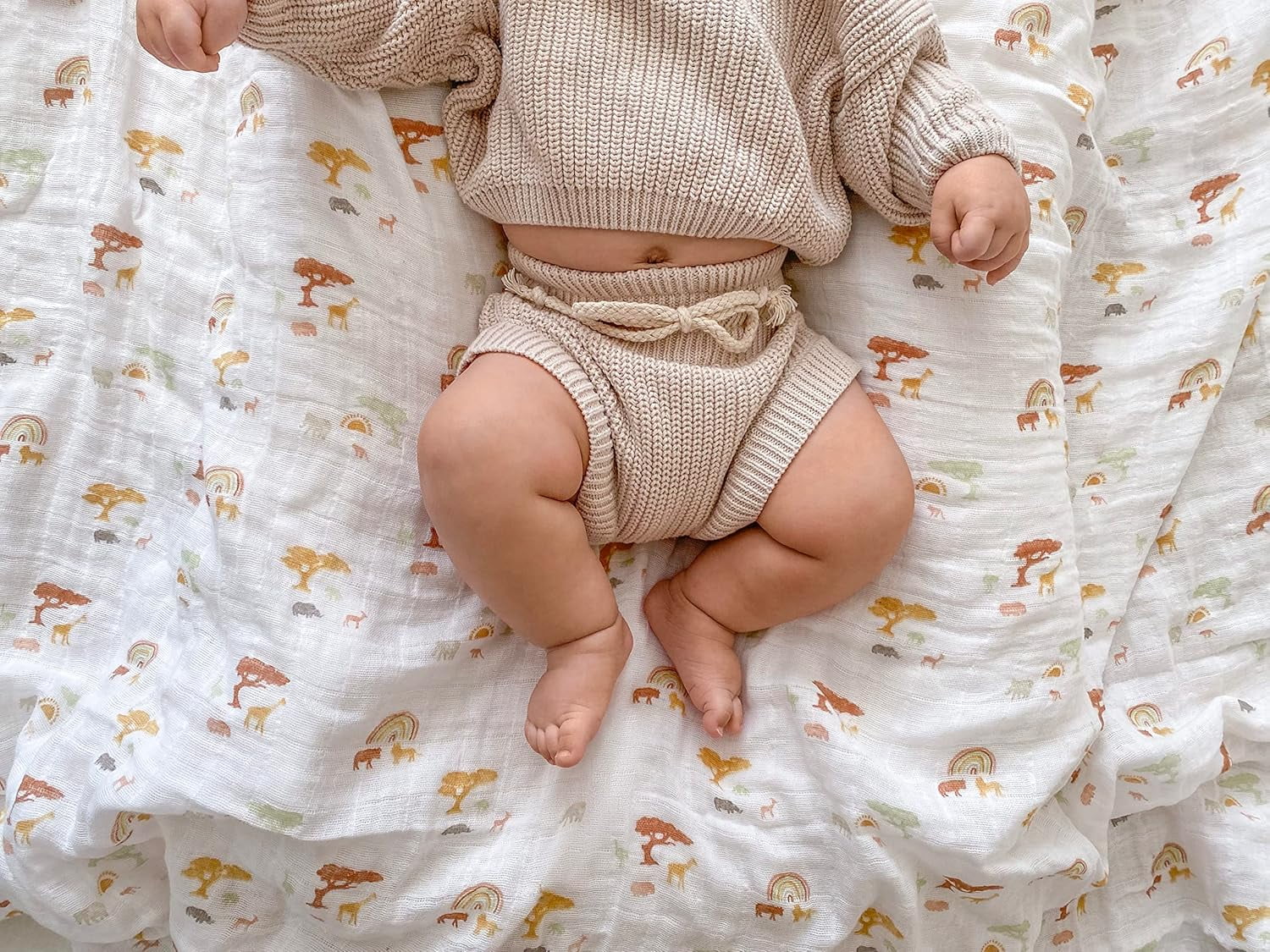 Aden + Anais Essentials 100% Muslin Cotton Swaddle Blanket, Unisex, 4 Pack, Keep Rising