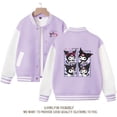 thumbnail image 2 of Sanrio Kuromi-abrigo para niña, ropa deportiva holgada de estilo coreano para niño, uniforme de béisbol de estilo extranjero, regalo, primavera y otoño, 2 of 4
