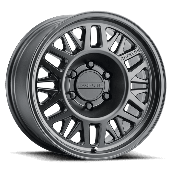 Raceline 451B-RYNO 17" Cast Aluminum Wheel, RYNO TR SATIN BLACK 17X8.5 6X139.7 0mm