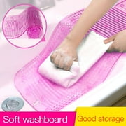 TureClos Clothes Washboard Plastic Washing Board Foldable Home Laundry Tool Clothes Cleaning Accessory, Pink