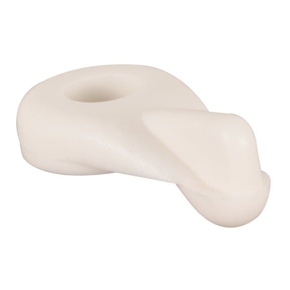 White Flush Storm Door Clip with Screws (8-pack)