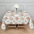 thumbnail image 3 of Pioneer Flower Floral Print Pattern Square Tablecloth, Waterproof Wipeable Spillproof Washable Table Cover for Home Kitchen Party Decor, 42"x42", 3 of 6