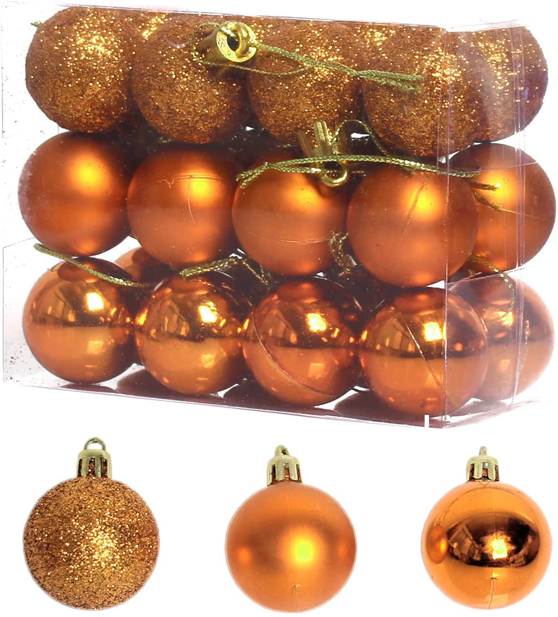 24PCS Christmas Tree Xmas Balls Decorations Baubles Party Wedding Ornament Decor 