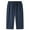 Dark Blue, variant on Men'S Quick Dry Hiking 3/4 Long Capri Shorts Athletic Workout Running Shorts With Zipper Pockets Black M