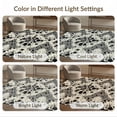 thumbnail image 7 of ODIKA 5'x7' Washable Area Rug Cow Asymmetrical Print Inspired Pick Monochrome Spotted Covering for Guest Room, Lounge, Apartment, Non-Slip Low Profile, Stain Resistant, 7 of 7