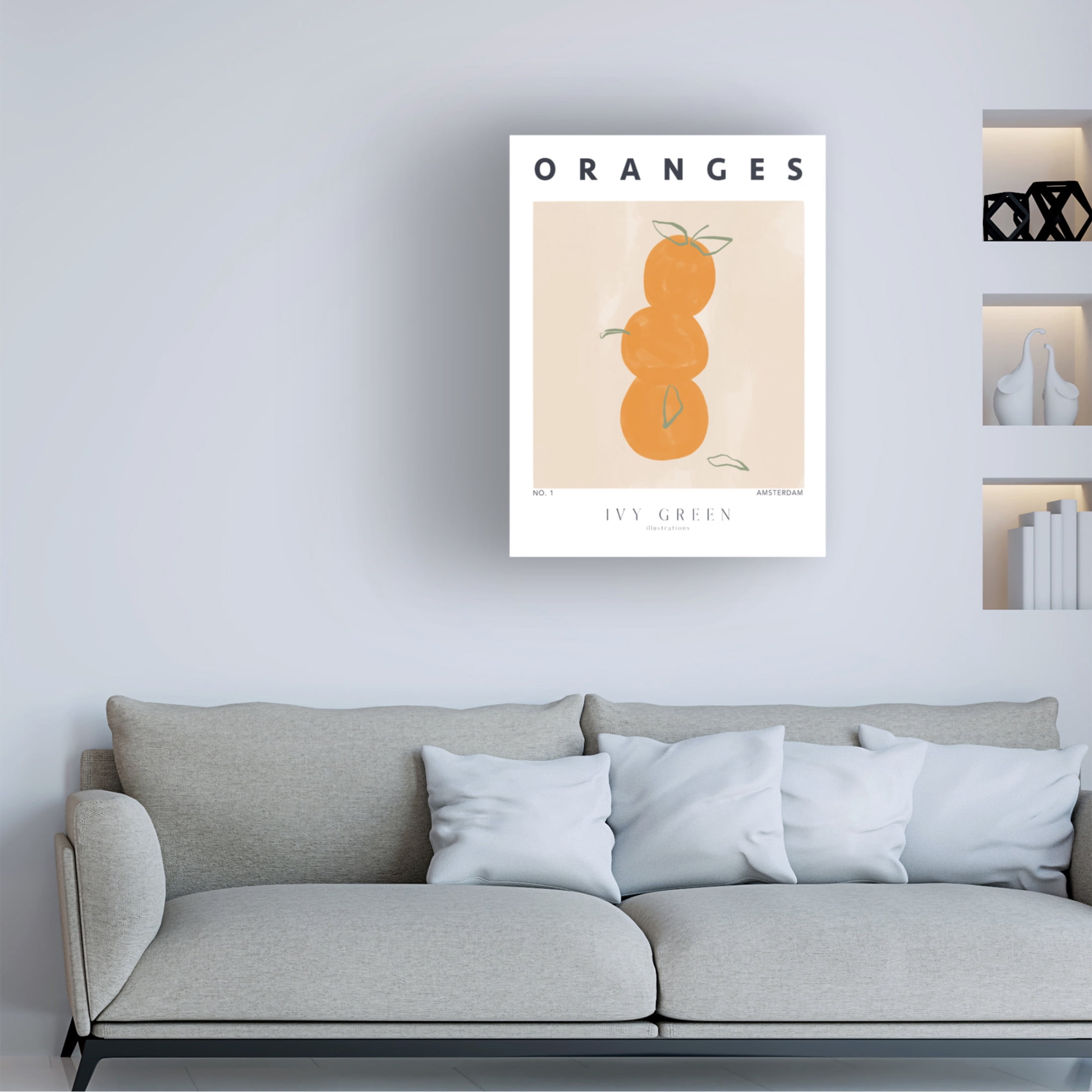 Trademark Fine Art Ivy Green Illustrations Oranges Canvas Wall Art