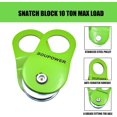 thumbnail image 4 of Kit de Récupération pour Treuil Tout-Terrain, Poulie de Blocage à Arrachement Robuste de 10 Tonnes avec Sangle de Protection D'Arbre 3 Po X 8 Pi et 2 Pcs Manilles à Anneau en D 3/4 Po, Accessoires de Treuil pour Camion, Auto, VUS, VTT, 4 of 8