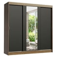 thumbnail image 1 of Ropero Closet Madesa Reno 3 Puertas Corredizas con Espejo Marrón/Negro, 1 of 11