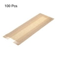 thumbnail image 3 of Uxcell 100pcs Kraft Paper Bread Bag with Window, 4x1.5x23.6 inches Long French Bread Bags, Brown, 3 of 6