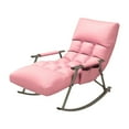 thumbnail image 4 of GUOOL Rocking Chair Portable Furniture Versatile recliner Reading Chair Lounge Chair Pink, 4 of 9