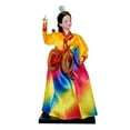 thumbnail image 2 of jifeng Poupée Hanbok Mignonne Statue Kabuki Jouet Unique Miniature Déco Korean Geisha Poupée B, 2 of 8