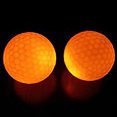 thumbnail image 3 of De Pelotas De Golf Iluminadas De Goma Portátiles Reutilizables Luminosas De Color Sólido Ejercicio Nocturno Suministros De Accesorios De Golf 2 Piezas Vogacara OD010664-02, 3 of 6
