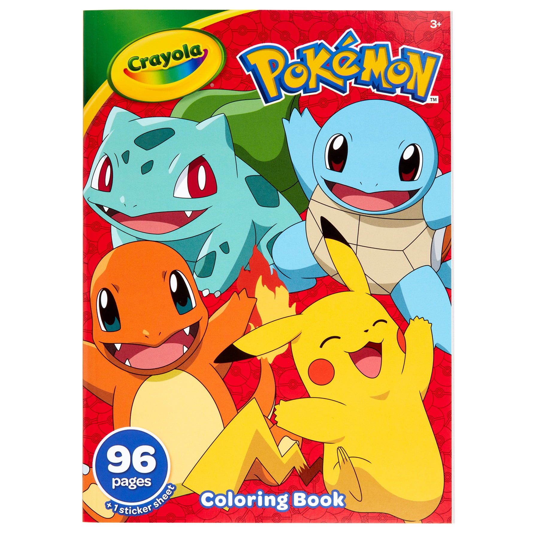 Crayola Coloring Book, Pokemon, 96 Pages, Pack of 8