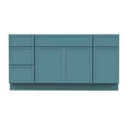 thumbnail image 5 of 60 in. W x 21 in. D x 32.5 in. H Freestanding Bathroom Vanity Cabinet without Top in Sea Green, 5 of 6