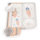 thumbnail image 5 of Plato De Bambú Para Niños Pequeños, Lindo Juego De Vajilla De Bambú Dividido De Seguridad Para Niños, Resina De Grado Alimenticio Para Niños Para La Vida Diaria, 5 of 7