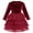 Wine Red, variant on IBTOM CASTLE Toddler Baby Girls Velvet Tutu Dress Long Sleeve Princess Christmas Birthday Party Wedding Pageant Communion Dresses Fall Winter Clothes 3-4 Years Green