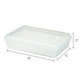thumbnail image 6 of Pen+Gear Lightweight Plastic Pencil Box with Snap-on Lid, Clear, 1-Pack, 6 of 7