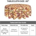 thumbnail image 6 of Fall Tablecloth, Falling Leaves Round Tablecloth 60 Inch, Autumn Thanksgiving Round Table Cloth for Rustic Farmhouse Kitchen Decor, Wipeable Polyester Fabric Table Cover for Outdoor Holiday Party, 6 of 6