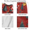 thumbnail image 4 of luoweisi Men's Beach Shorts Quick Dry Swim Trunks with Mesh Lining Christmas Santa Claus S, 4 of 5
