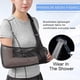 thumbnail image 2 of 1pcs Medical scarf for arm support, shoulder fixation, and shoulder sleeves, with a support strap and lightweight breathable black fabric, 2 of 5