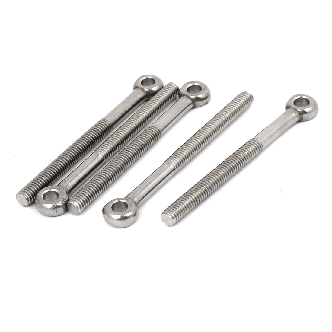 M6 x 70mm 304 Stainless Steel Machine Shoulder Lift Eye Bolt Rigging 5pcs