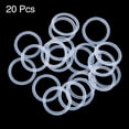 thumbnail image 2 of Uxcell 12mm OD 9.6mm ID 1.2mm Width Silicone Seal O-Rings White 20 Pack, 2 of 7