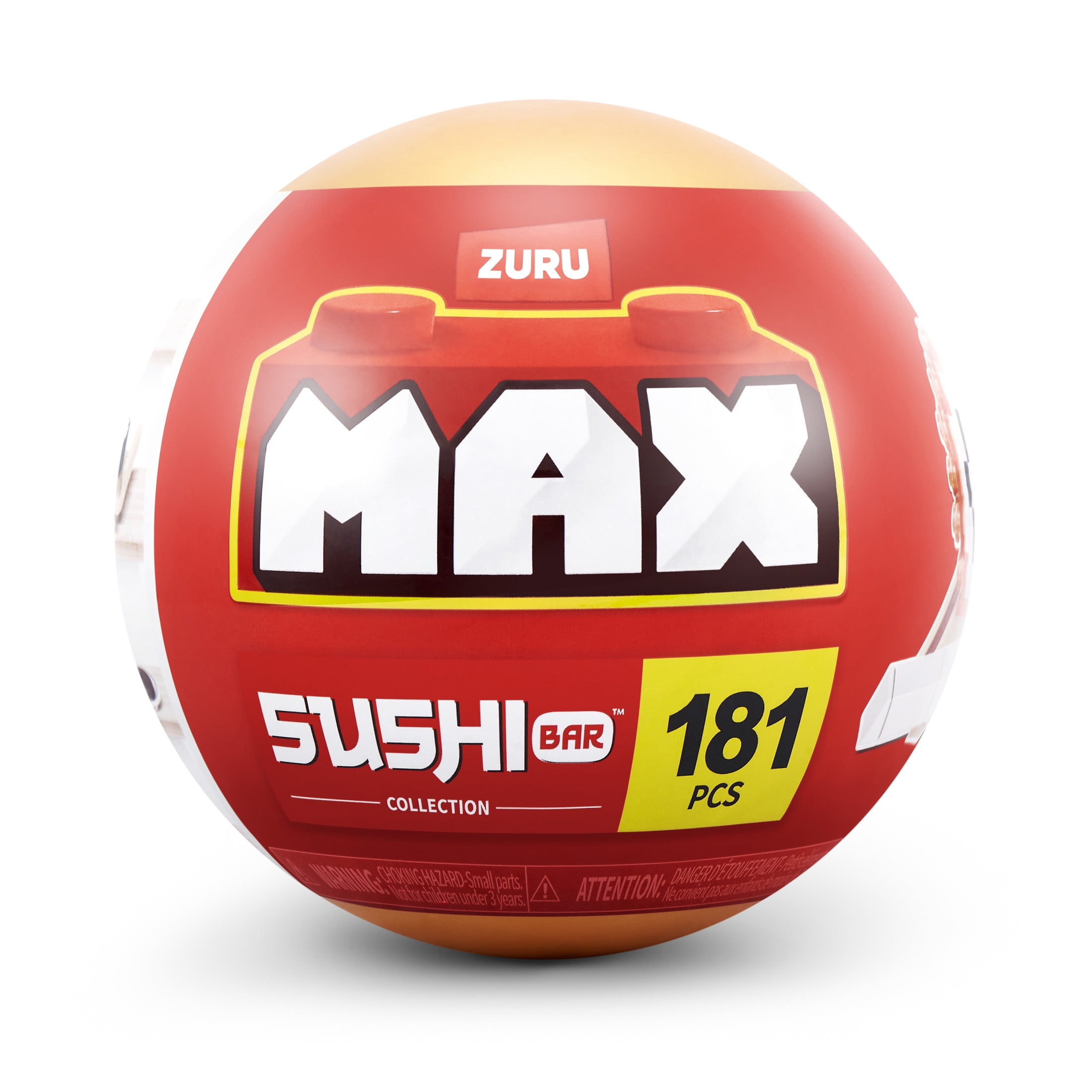 Max Build More Premium Building Bricks Sushi Collection (California Roll) and Gag Toy by ZURU