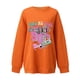 thumbnail image 1 of Gibobby Divertidas Sudaderas Sudadera sin capucha con cuello redondo retro de invierno para mujer de los años 80 y 90 (Anaranjado, S), 1 of 3
