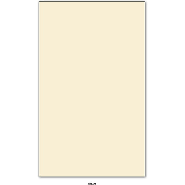 Cream pastel color card stock paper legal size 8 5 x 14 pack of 50