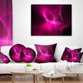thumbnail image 4 of Designart Magenta Fractal Desktop - Abstract Throw Pillow - 18x18, 4 of 5
