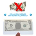 thumbnail image 3 of Uxcell Porte-Billets, 25 Pcs Porte-Monnaie PVC à Insertion Supérieure, 6.8 x 3 Pouces Bleu, 3 of 6