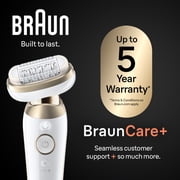 Braun Silk-epil 9 Flex SkinSpa Epilator, 360 Flex, Wet & Dry, Includes Body Trimmer and Spa Attachments, SES9-481 3D