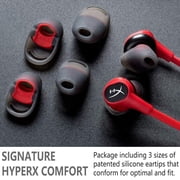 HyperX Cloud Earbuds With 3.5mm Jack, Built-in Mic Gaming Headphones with Mic for Nintendo Switch and Mobile Gaming - Red