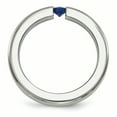 thumbnail image 2 of Edward Mirell Titanium Brushed Sapphire 4mm Band, 2 of 7