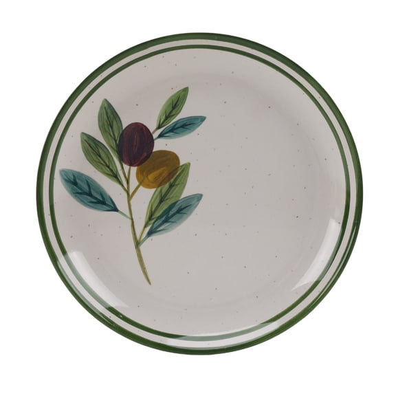Better Homes and Gardens Bamboo Melamine 8.75-inch Salad Plate, Olive Beige